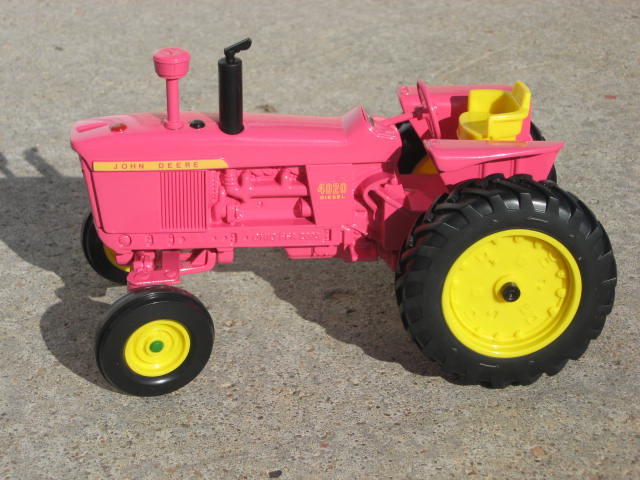 pink john deere pedal tractor